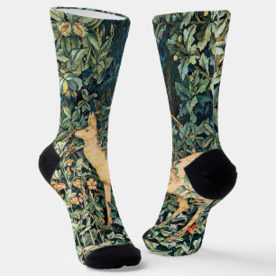 Chaussette Vintage John Dearle "Verdure"- Fleur d'arbre & Cer
