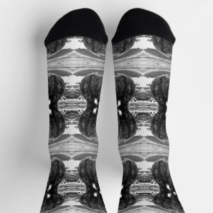 Chaussette Vintage USA Alaska brun