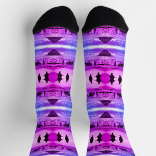 Chaussette Vintage USA Alaska Mendenhall glacier Juneau