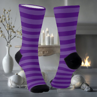 Chaussette Violet rayé
