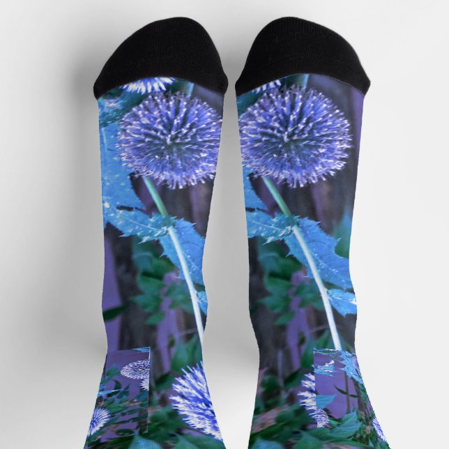 Chaussette violette personnalisée durable de luxe  (Haut)