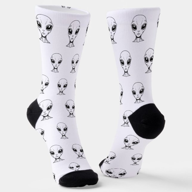 Chaussette Visage Alien (Angulaire)