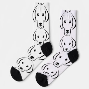 Chaussette Visage de chiot mignonThunder_Cove