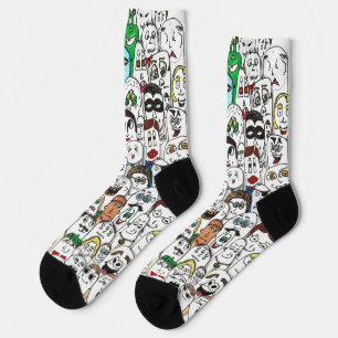 Chaussette Visages heureux