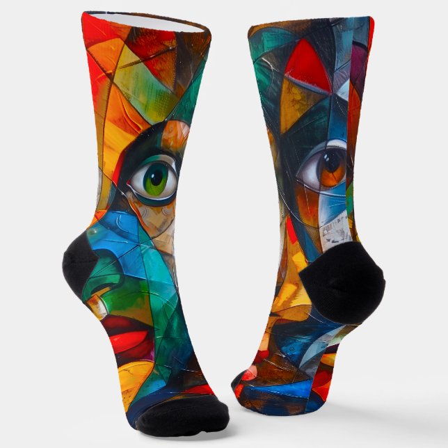 Chaussette Visages que nous connaissons (Angulaire)
