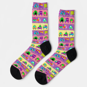 Chaussette Voitures colorées brillantes pour garçons
