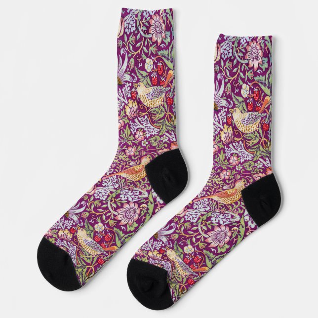 Chaussette Voleur de fraises, William Morris (Gauche)
