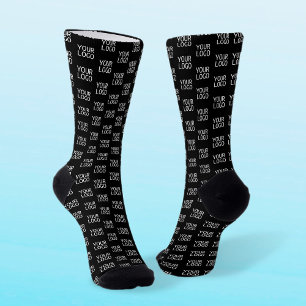Chaussette Votre logo Motif demi-pas élégant