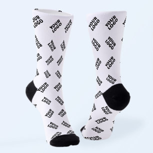 Chaussette Votre logo   Motif répété de substitution simple