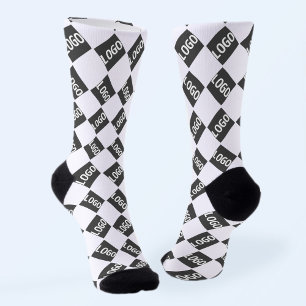 Chaussette Votre logo   Motif répété de substitution simple