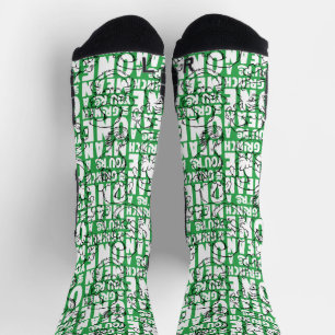 Chaussette Vous êtes un Mean One Mr Grinch Green Motif