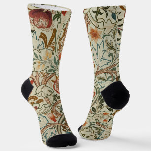 Chaussette William Morris Acanthus Broderie Motif Floral