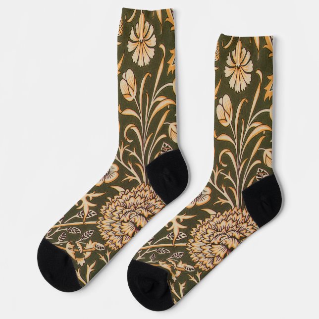 Chaussette William Morris Cherwell Motif de fond d'écran (Gauche)