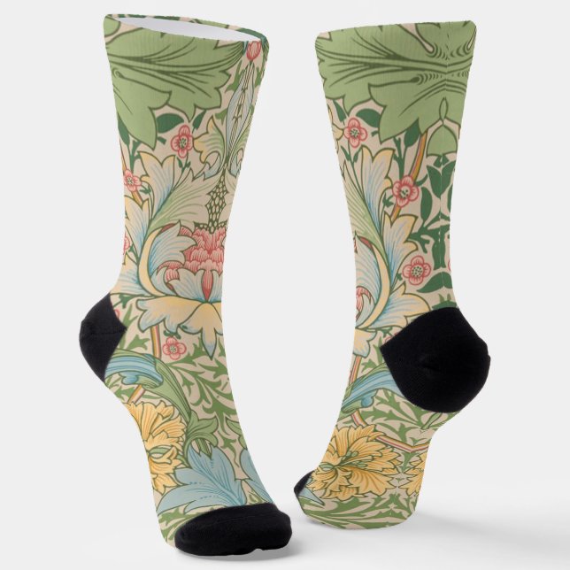 Chaussette William Morris Fleur de Myrte Floral Botanique (Angulaire)