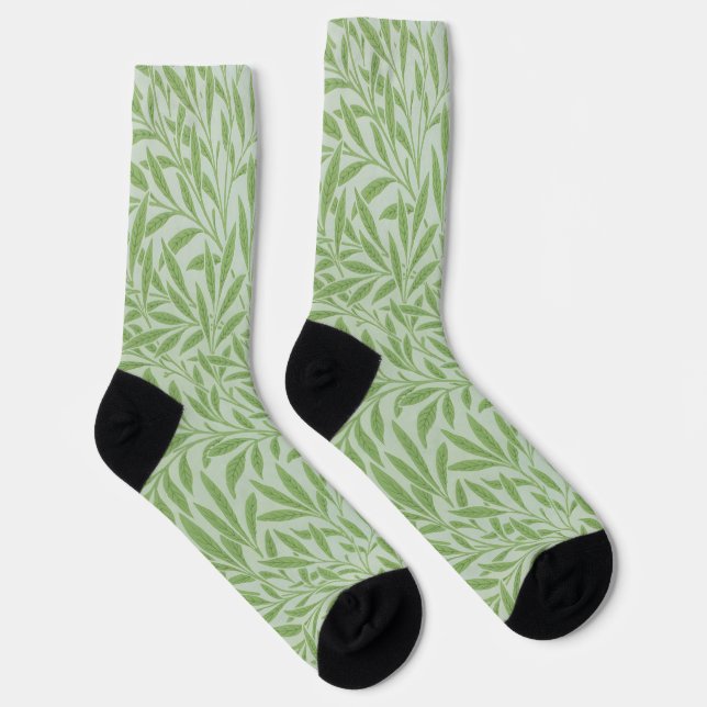 Chaussette William Morris Fleur Willow Classic Green (Droite)