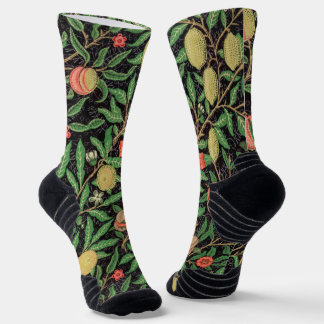 Chaussette William Morris Fruit motif Vintage