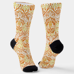 Chaussette William Morris Golden Bough Art Floral Orange