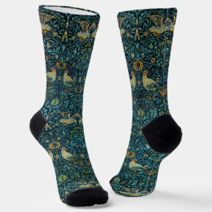 Chaussette William Morris Oiseaux et motifs floraux