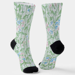Chaussette William Morris Pois doux Motif Floral Classique