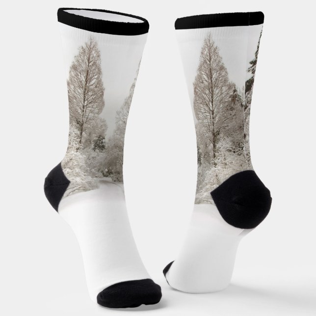 Chaussette Winter Forest Socks Festive Snow Socks (Angulaire)