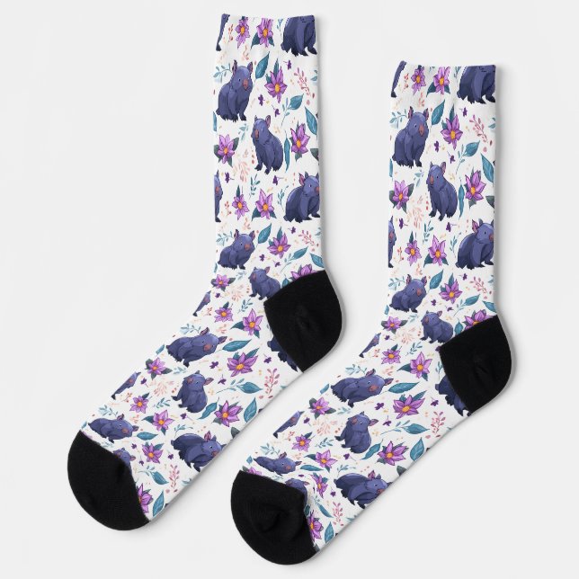 Chaussette Wombat Garden Party - Chaussettes de nouveauté (Gauche)