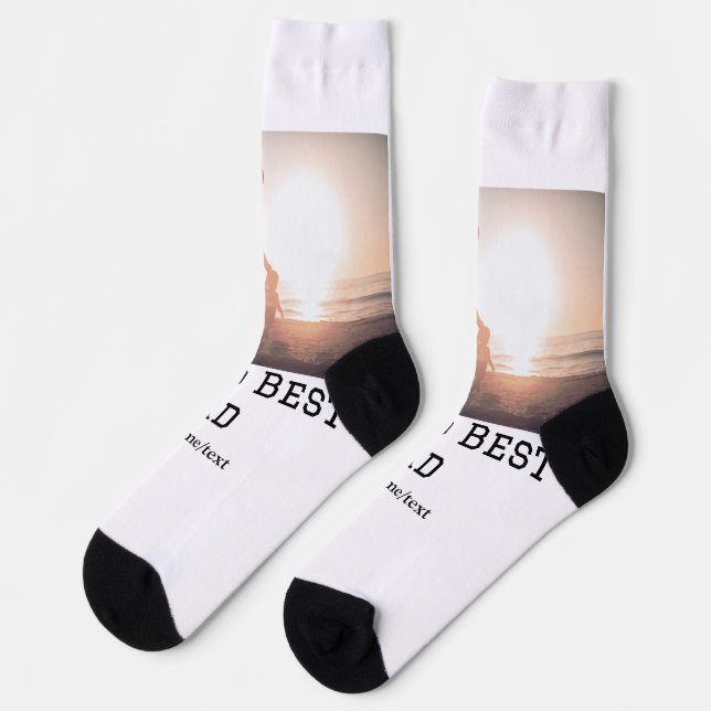 Chaussette World best dad ever fat ajouter nom texte sport te (Gauche)