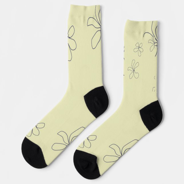 Chaussette yellow flower socks (Gauche)