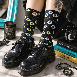Chaussette Yeux Flippants Gothique Épouvantable Halloween