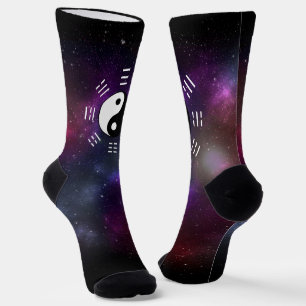 Chaussette Yin Yang avec Symboles de trigramme Bagua I-Ching