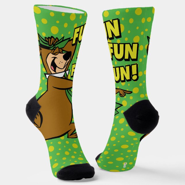 Chaussette Yogi Bear Fun Amusant (Angulaire)