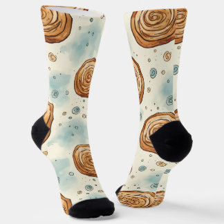 Chaussette Yummy Cinnabon Motif