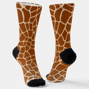 Chaussette Zones Brown de girafe Animaux exotiques Amusants à