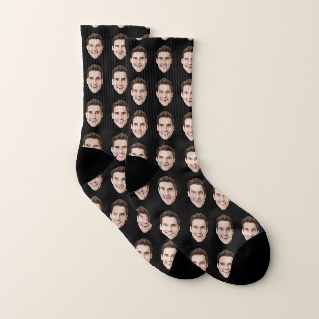Chaussettes à visage personnalisé Chaussettes de p (Paire)