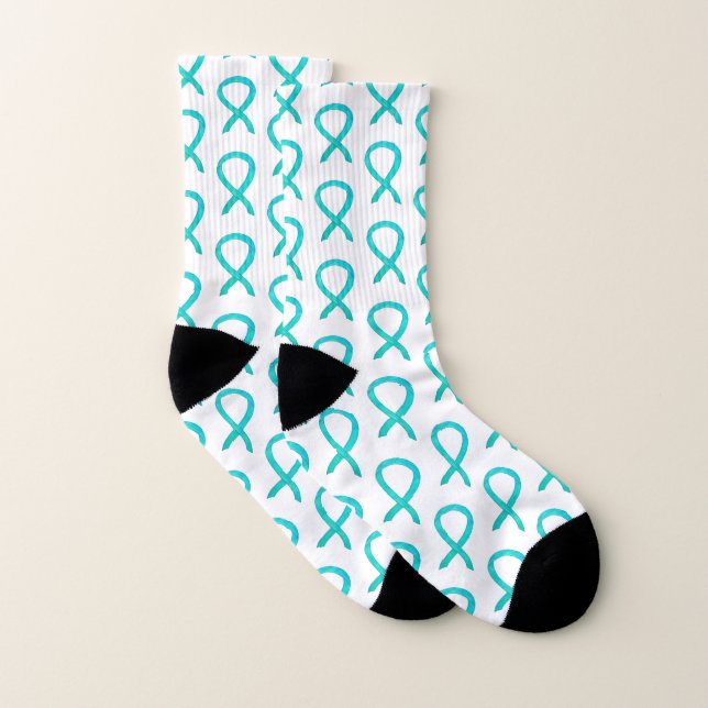 Chaussettes d'art personnalisées de ruban de sensi (Paire)