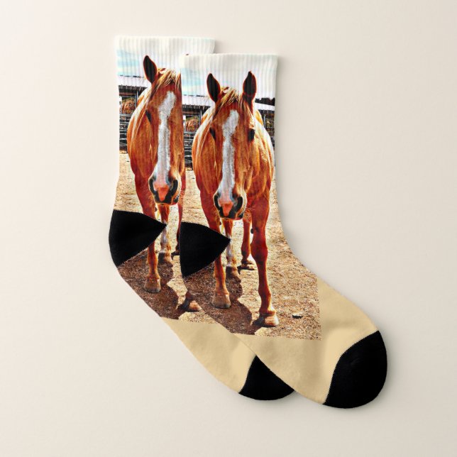 Chaussettes de cheval de palomino (Paire)