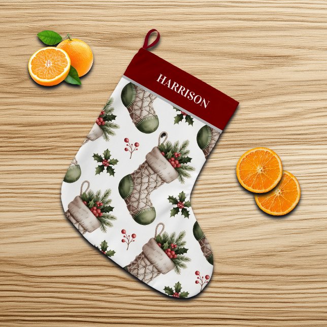Chaussettes de Noël Baies d'Hiver (Créateur téléchargé)