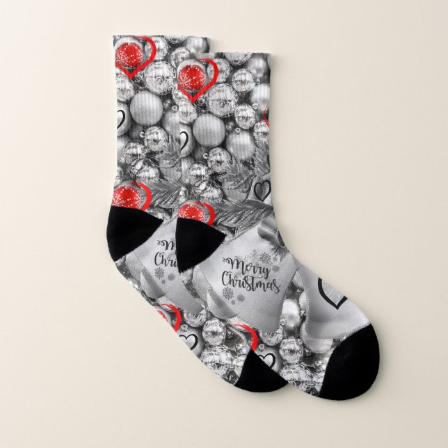 Chaussettes de Noël, Joyeux Noël (Paire)