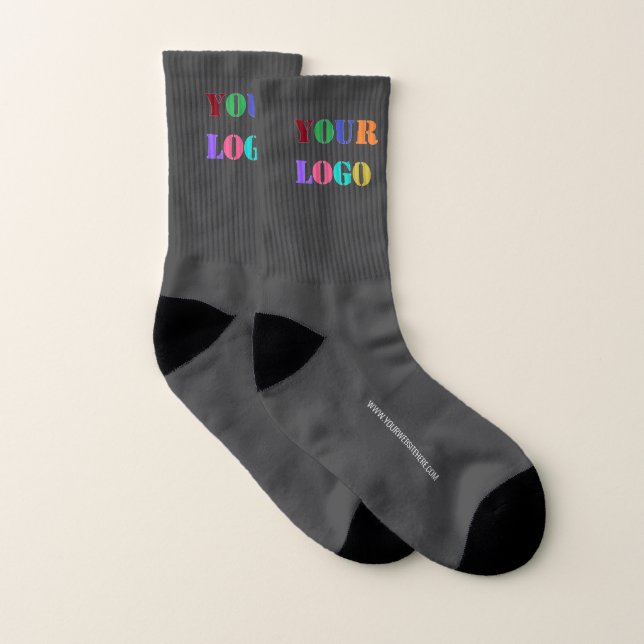 Chaussettes de site de logo personnalisées Promote (Paire)