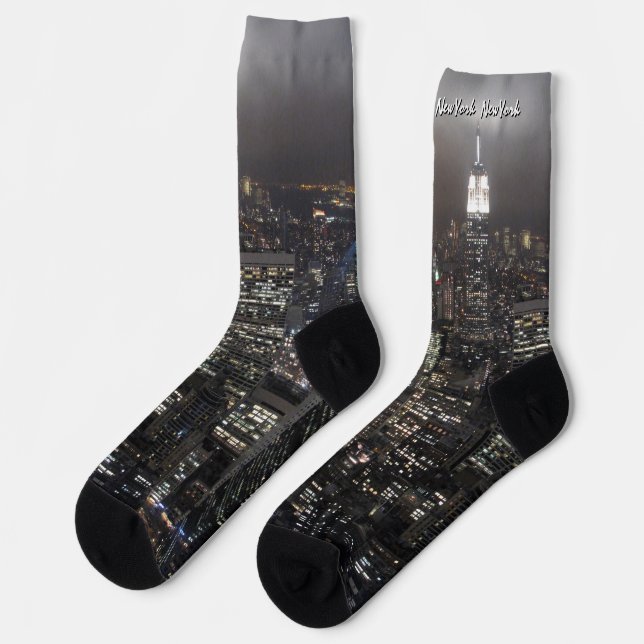 Chaussettes de souvenir de New York NYC Chaussette (Gauche)