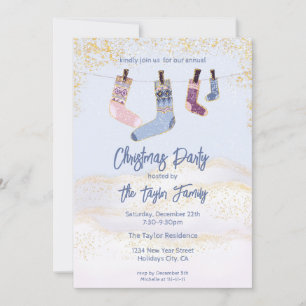Chaussettes d'hiver de Noël Invitation