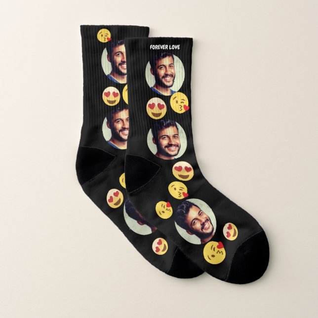 Chaussettes émoji personnalisées (Paire)