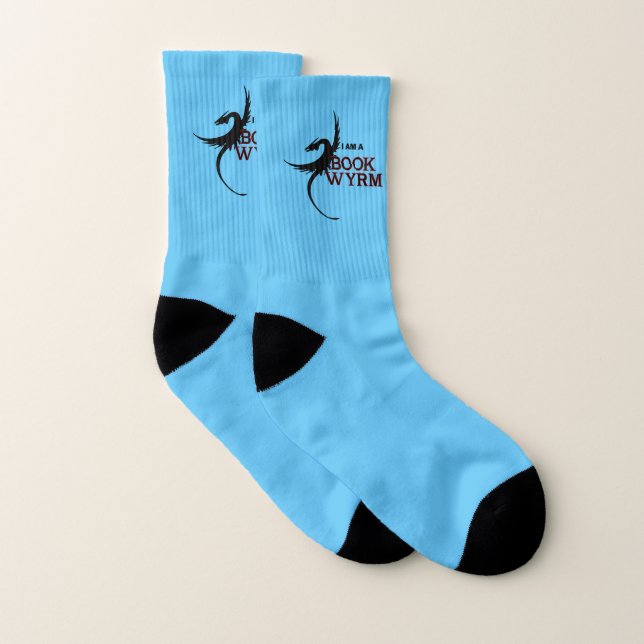 Chaussettes en wyrm Livre bleu (Paire)
