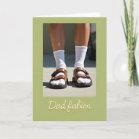 Chaussettes et Sandales pour Papa Cool Carte