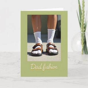 Chaussettes et Sandales pour Papa Cool Carte