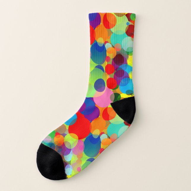 Chaussettes folles dans beaucoup de couleurs (Gauche - extérieur)