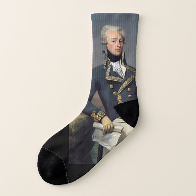 Chaussettes Lafayette, Marquis de Lafayette (Gauche - extérieur)