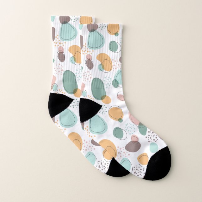 Chaussettes motifs de forme organique (Paire)