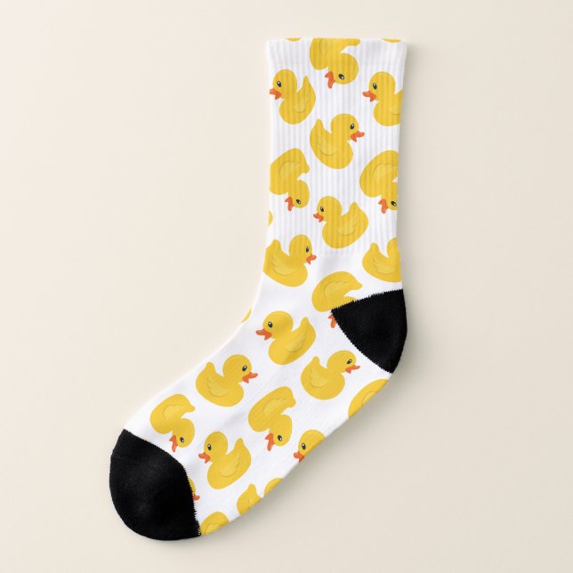Chaussettes Motifs en caoutchouc | Joli Ducky Jaun (Gauche - extérieur)
