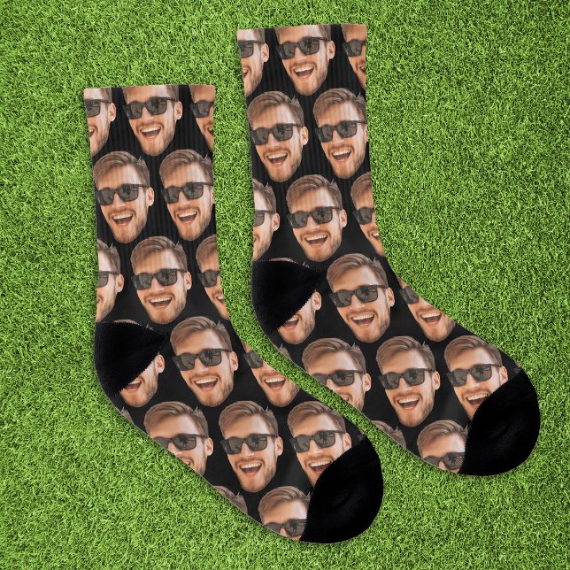 Chaussettes photo personnalisées amusantes pour ho (Funny Personalized Face Photo Socks
)