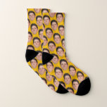 Chaussettes photo personnalisées Funny - Mac   Fro<br><div class="desc">Faites des chaussettes amusantes recouvertes de votre visage ou d'un ami avec ce modèle facile à utiliser. téléchargez simplement un découpage du visage ou de l'objet que vous utilisez pour l'utiliser avec un arrière - plan transparent, et voilà ! assurez-vous de rogner l'image aussi serré que possible sur le visage/l'objet....</div>